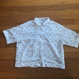 Cooperative White Cropped tee Shirt