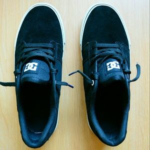 DC Shoes Bridge TX / BLK & WHT Canvas Lace-Ups