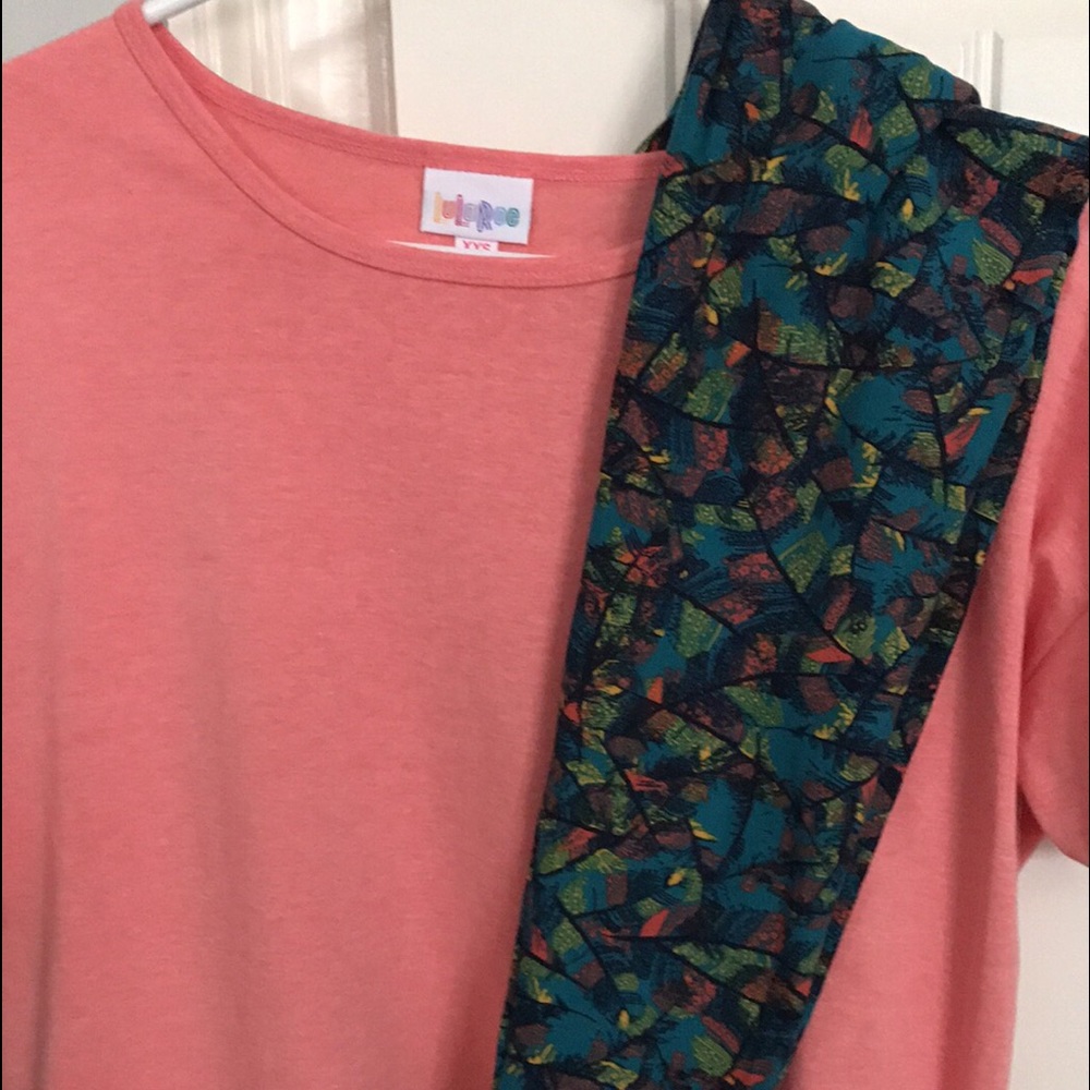 OS LuLaRue leggings and XXS Irma