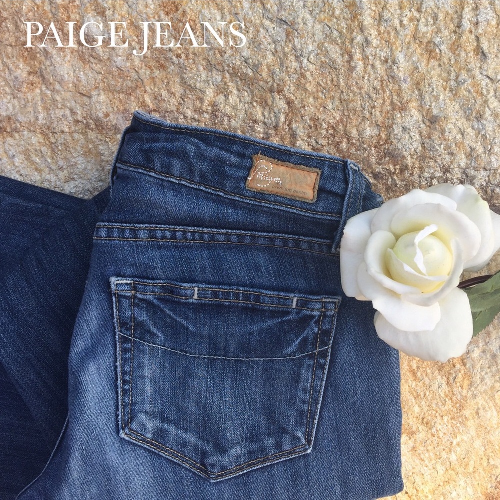 PAIGE DENIM LAUREL CANYON LOW RISE BOOTCUT JEANS - Picture 3 of 6