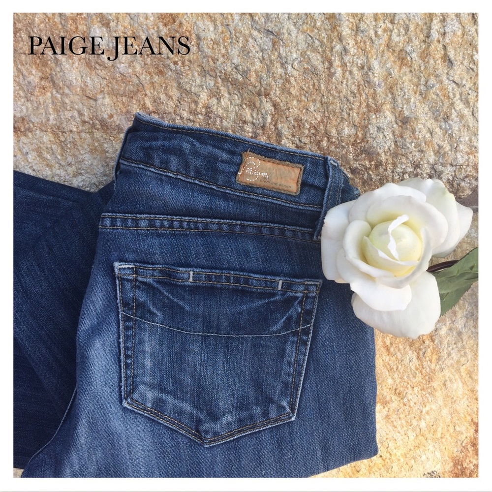 PAIGE DENIM LAUREL CANYON LOW RISE BOOTCUT JEANS - Picture 5 of 6