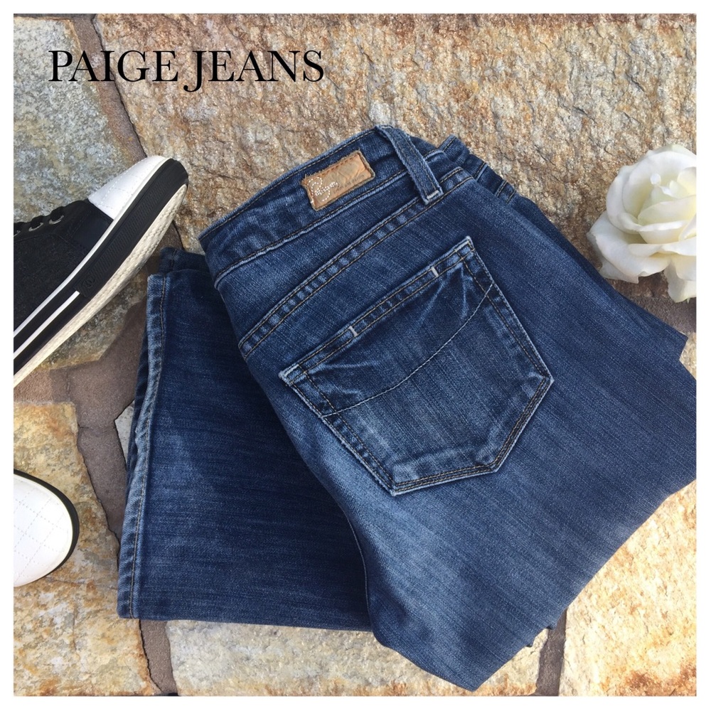 PAIGE DENIM LAUREL CANYON LOW RISE BOOTCUT JEANS - Picture 1 of 6