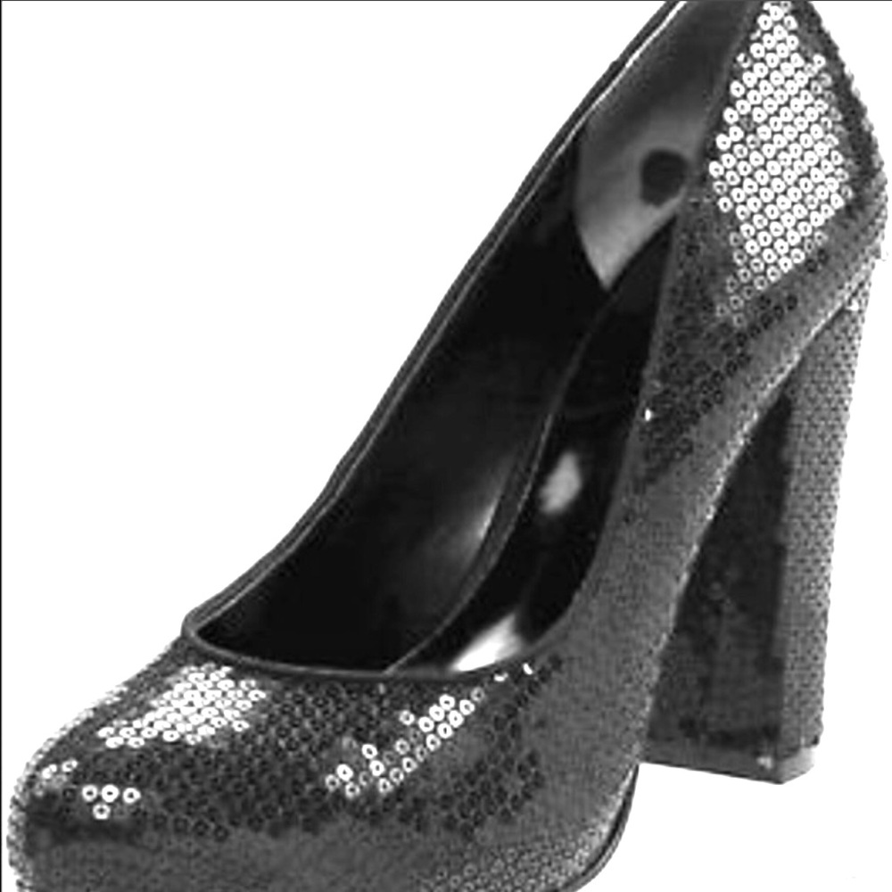 #PRICE DROP# Nine West Black Sequin Devika Pump
