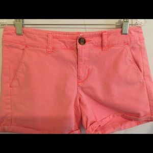 Pink American Eagle shorts for women's.