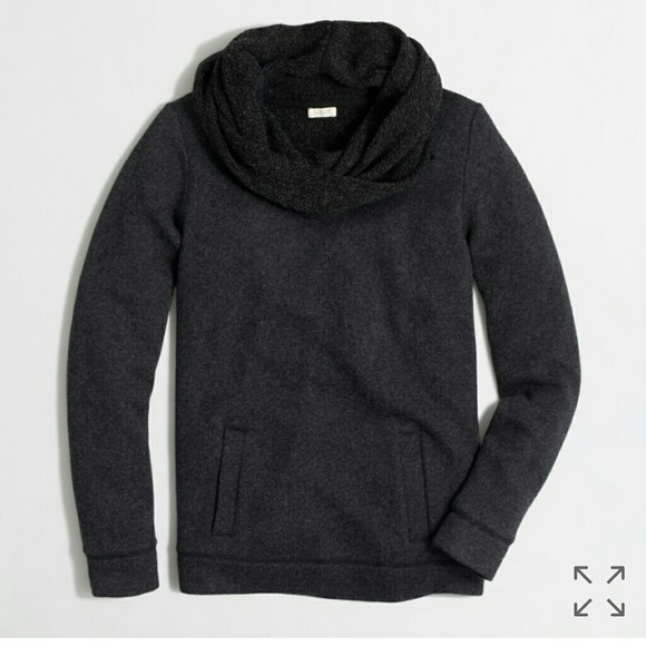 J. Crew Factory Tops - J Crew Factory Funnel Neck Sweatshirt