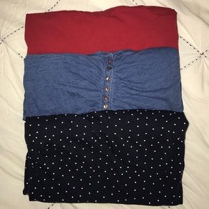 Casual maternity shirt bundle