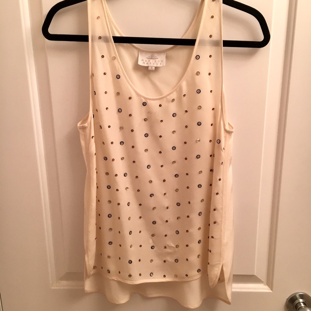 Silk Beaded Tank