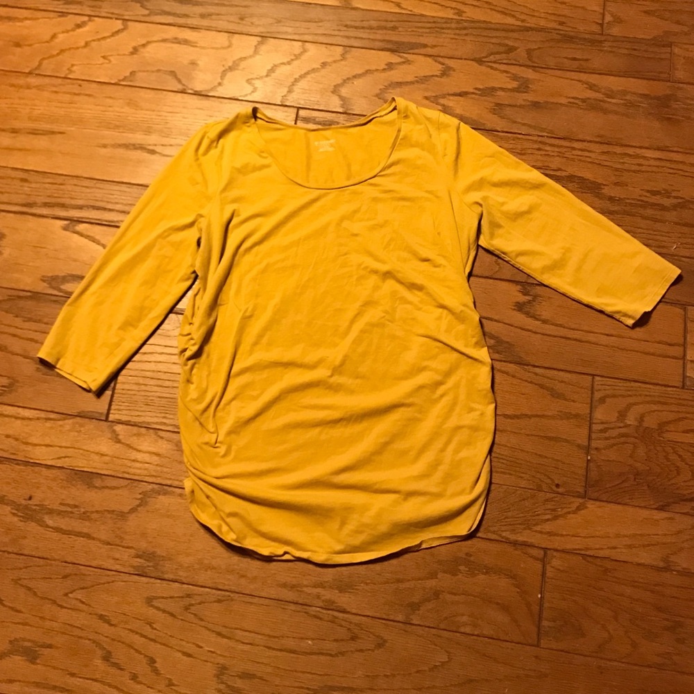 Gold Motherhood Maternity top