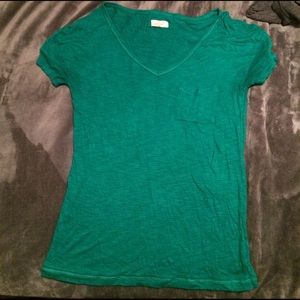 Green cotton shirt