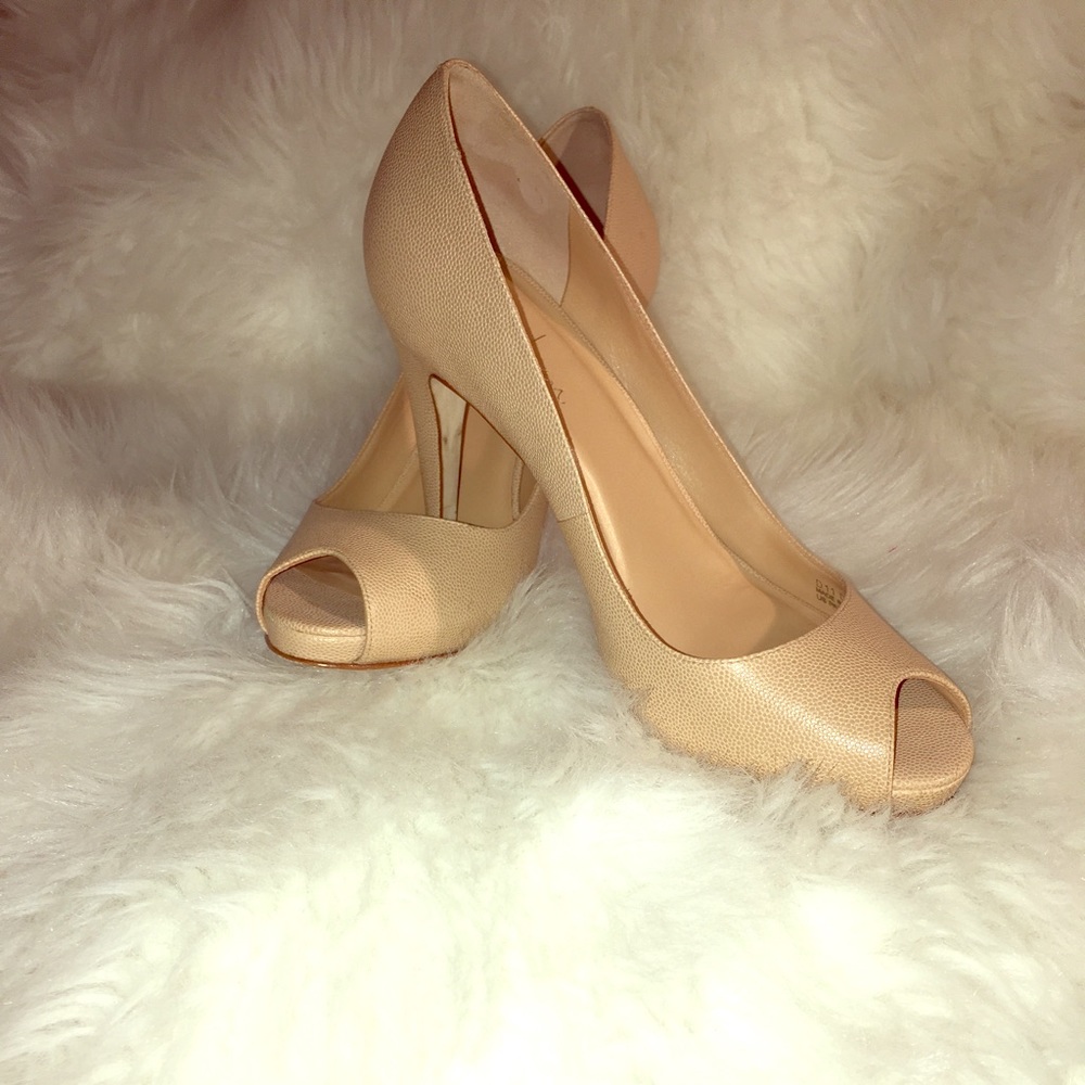Cole Haan peep toe pumps
