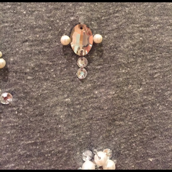 Topshop Petite Grey T-Shirt - Picture 4 of 4