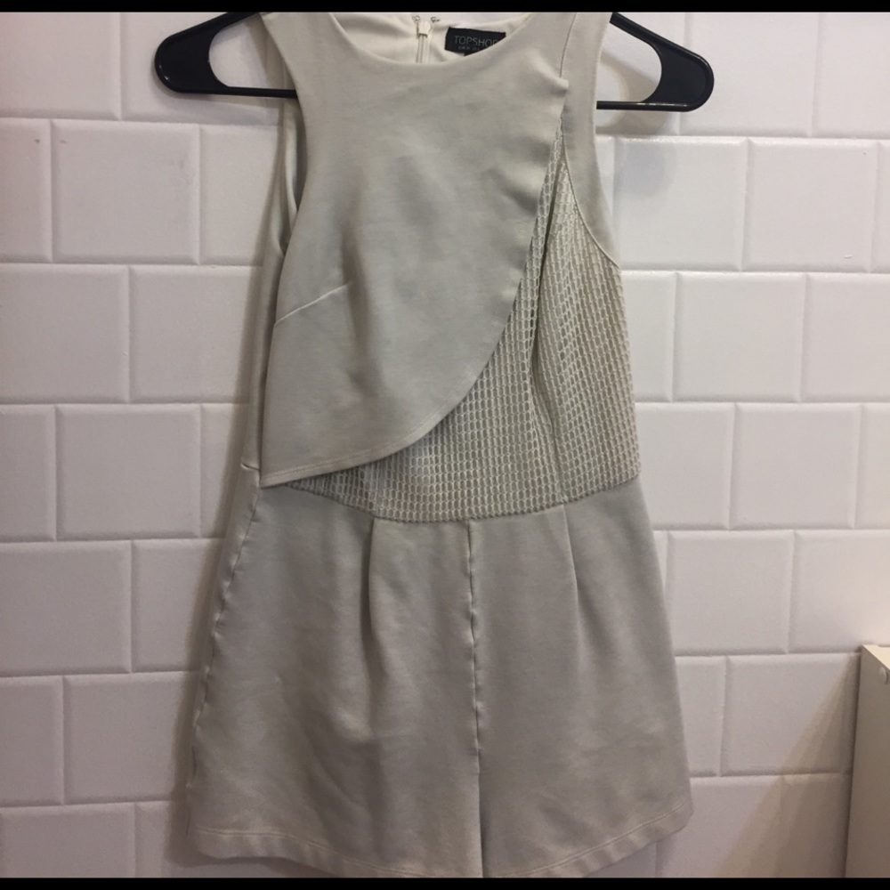 Topshop light grey romper
