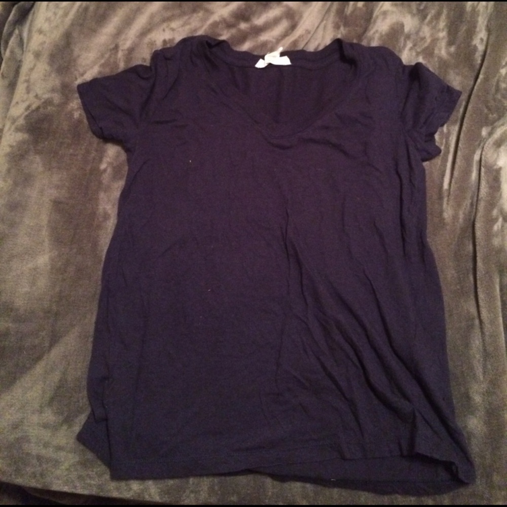Dark blue v neck