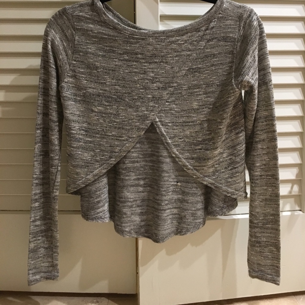 Aqua backless sweater