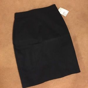 Navy blue pencil skirt