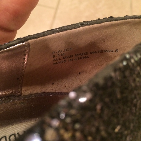 Steve Madden glitter peep toe heels - Picture 6 of 6