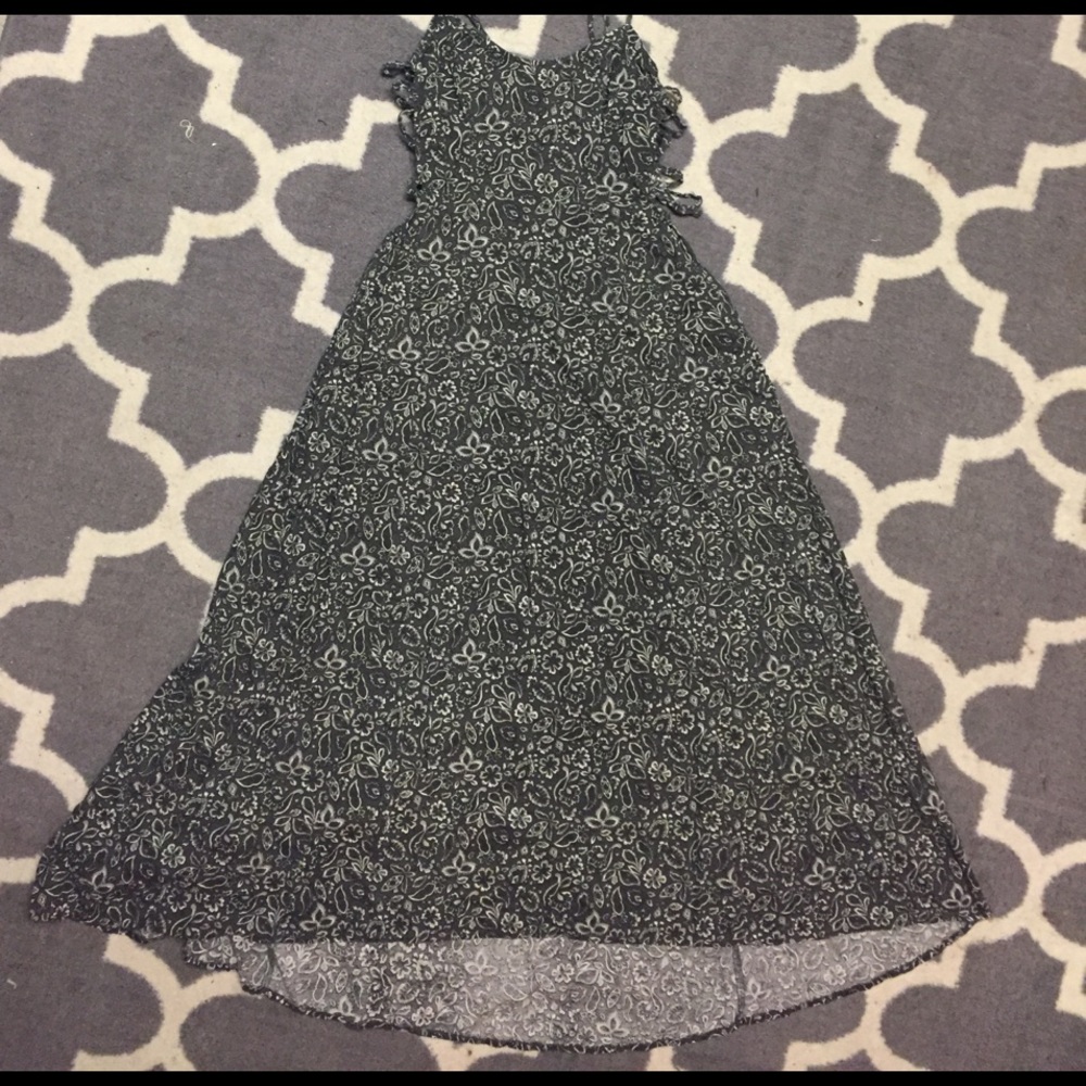 Hollister grey summer maxi dress☀️