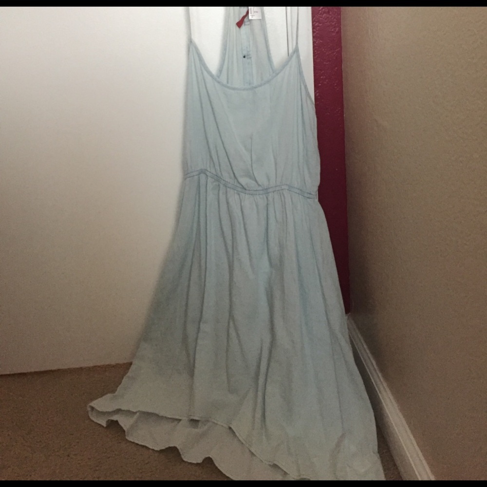 Light Blue Halter Dress