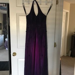 Dark purple prom dress size 2
