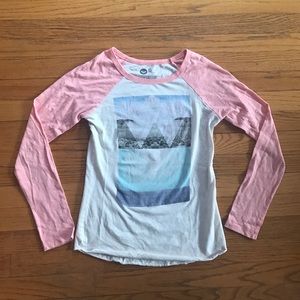 Roxy Baseball tee with desert graphic