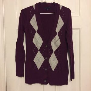 Banana Republic Argyle Cardigan
