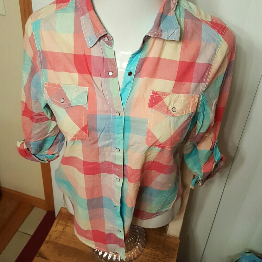 Arizona long sleeve shirt large plaid