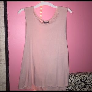 pink topshop tanktop