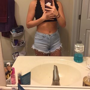 High Waisted Jean Shorts