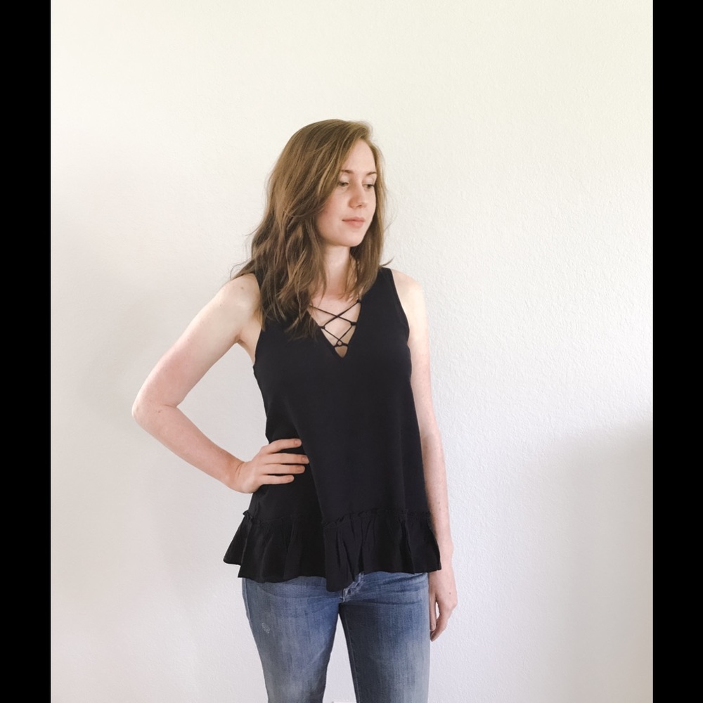 Karmen Lace Up Top