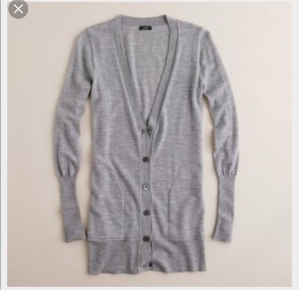 SOLD❌ J Crew grey woman's infinity Cardigan