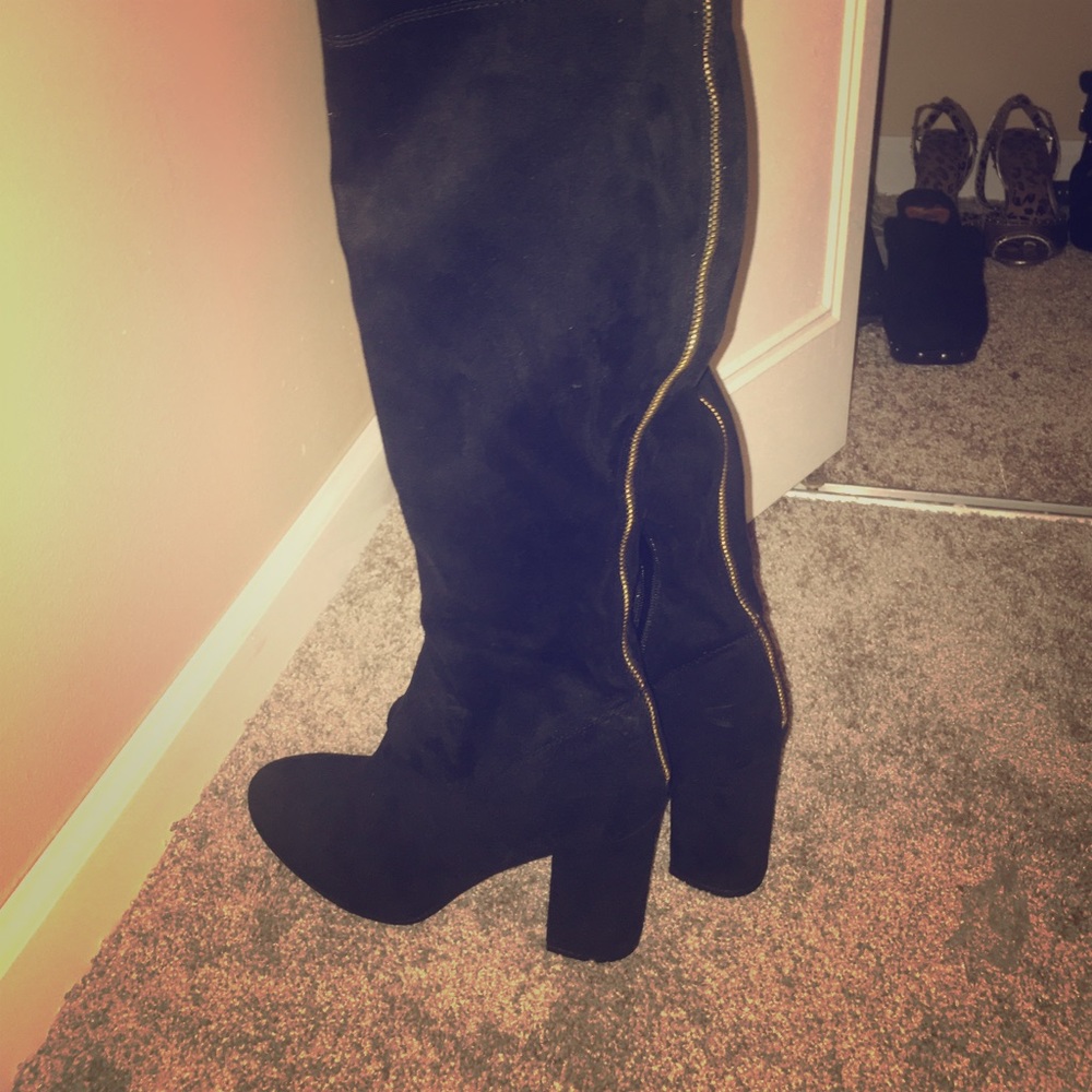 Guess knee-high heeled boots