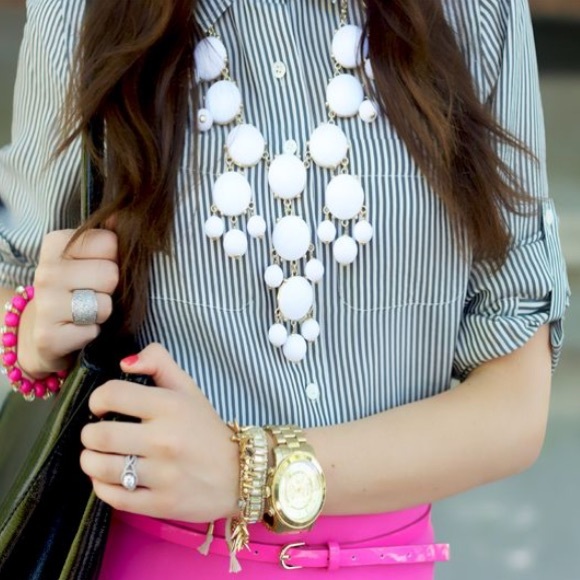 J. Crew Jewelry - J.Crew white bubble necklace