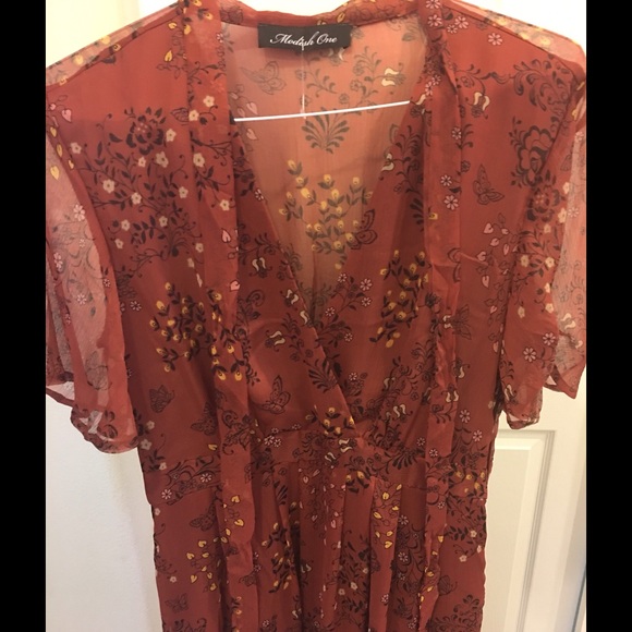 Gorgeous Chiffon Maxi Dress in Floral Print - NWOT - Picture 2 of 4