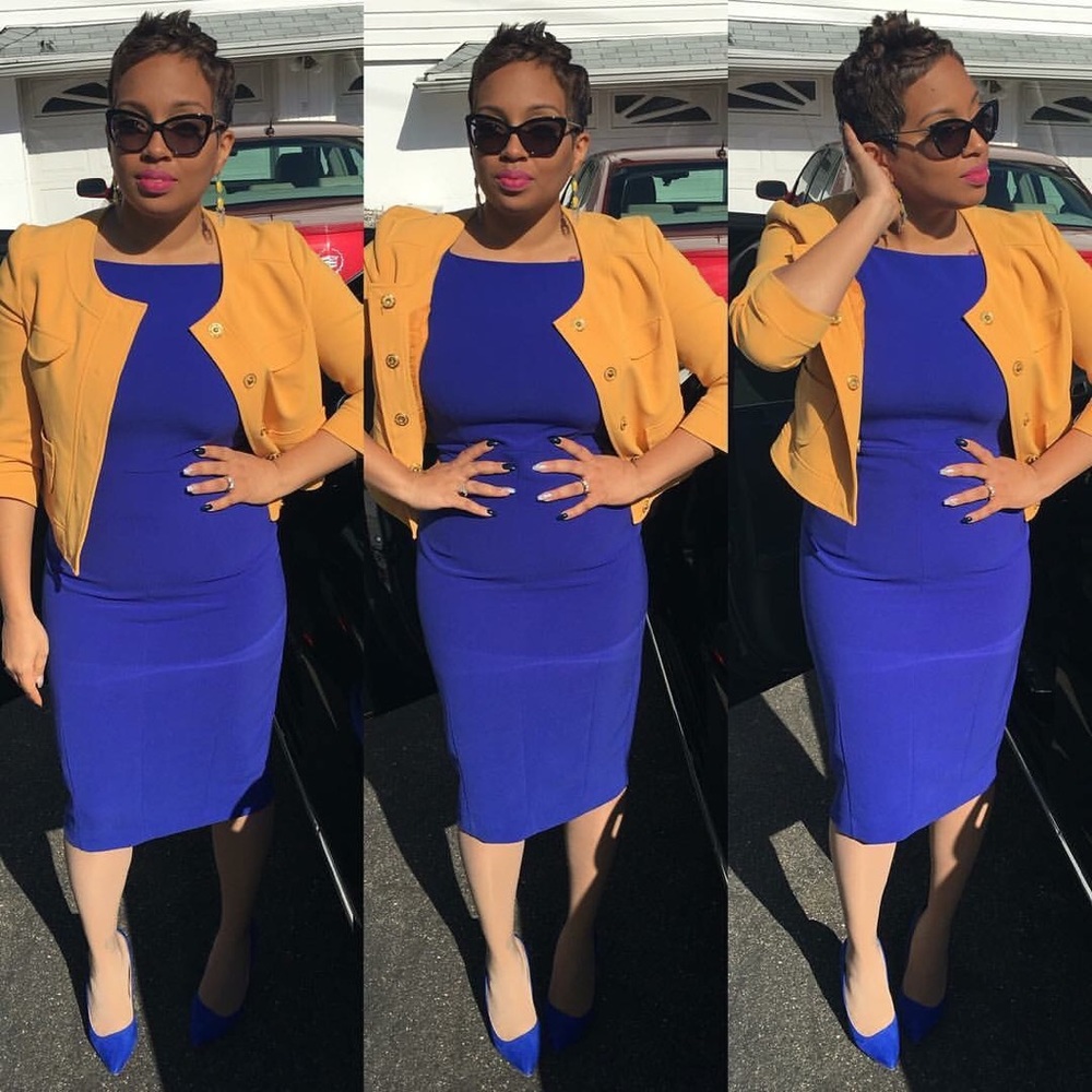 Royal Blue Pencil Dress