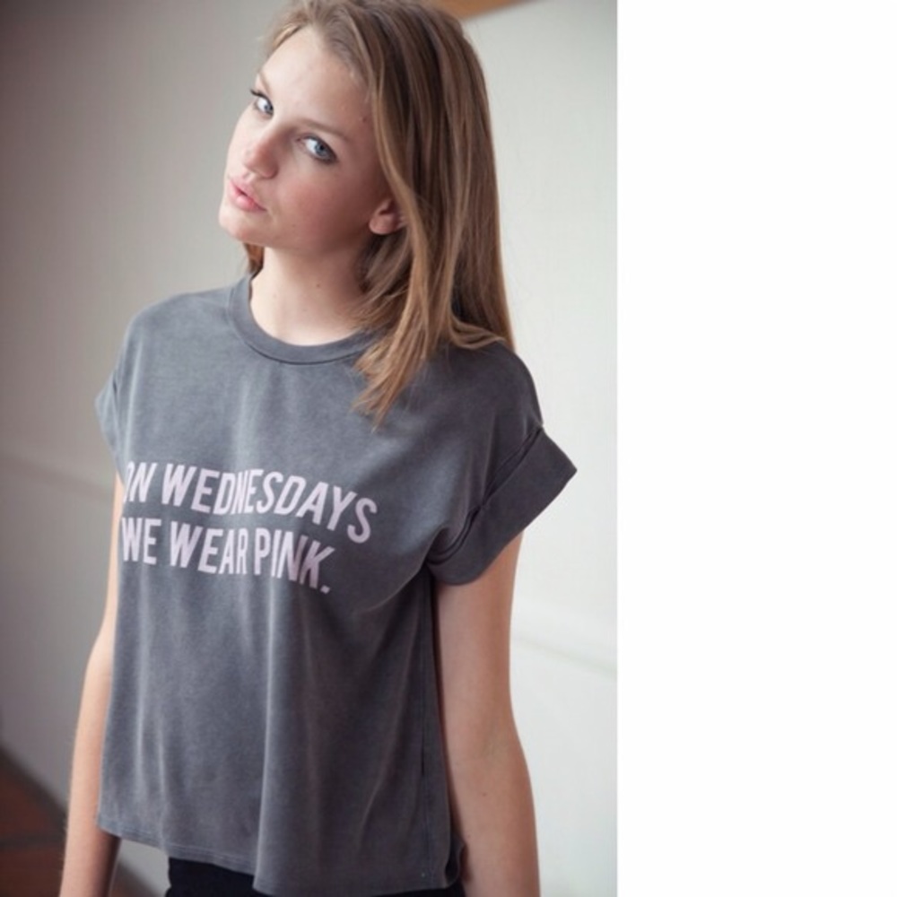 Brandy Melville On Wednesday We Wear Pink Tshirt