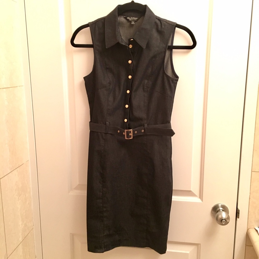 Sleeveless Shirt Dress