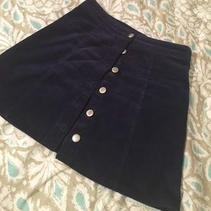 Cute corduroy blue skirt.