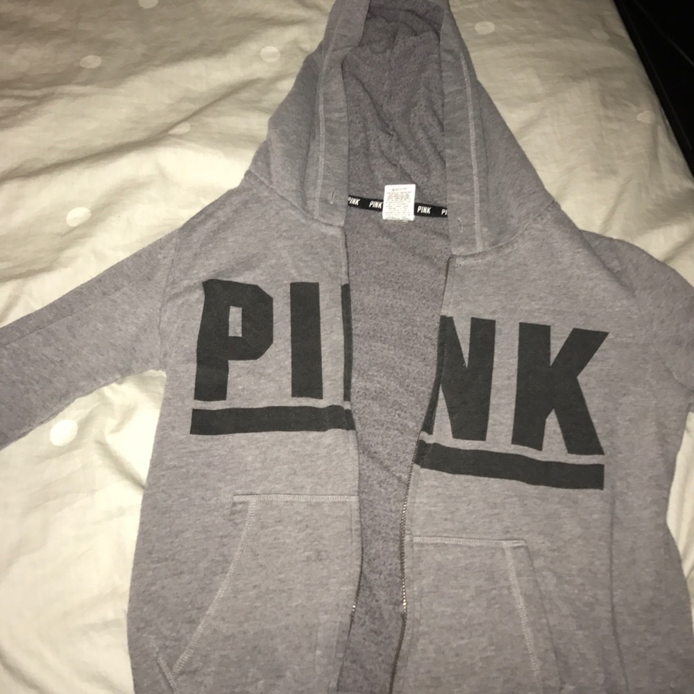 Grey zip up sweatshirt