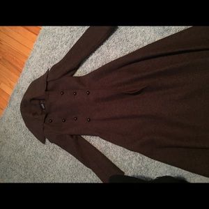 Hilary radley long brown wool coat