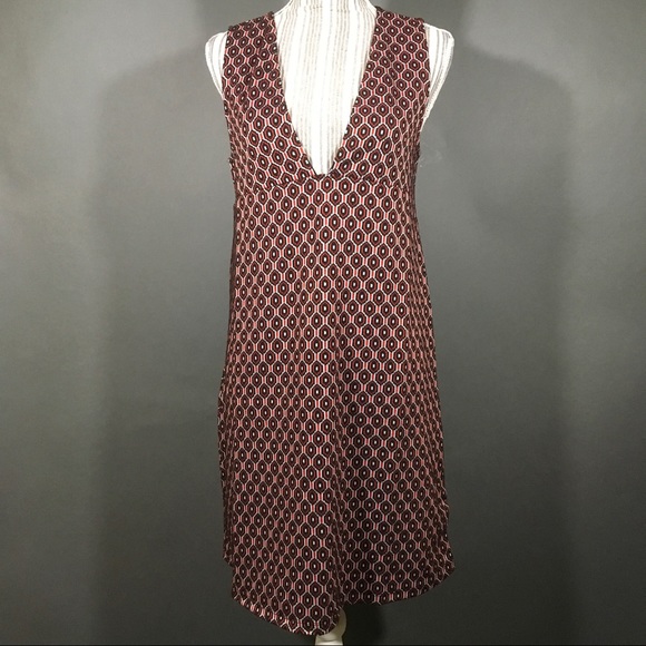 ZARA Woman Sleeveless Deep V Neck Dress - Picture 2 of 6