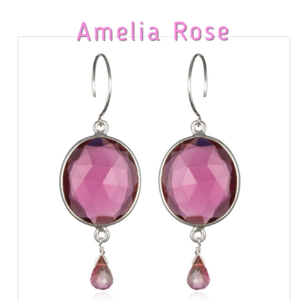 Amelia Rose Gemdrop Earrings