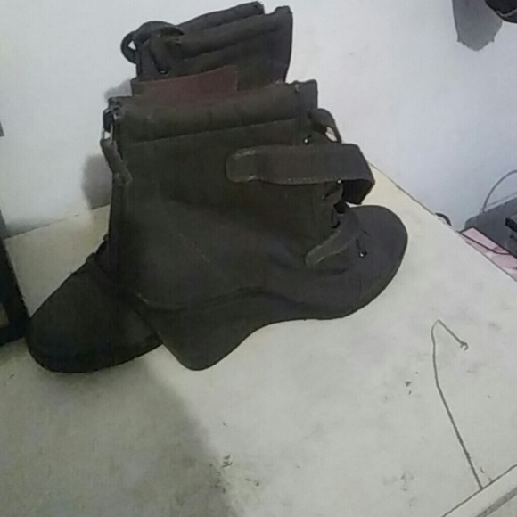 Combat wedge boots - Picture 2 of 5