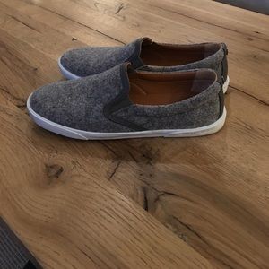 Jimmy Choo grey slip ons