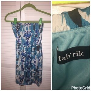 Blue and white dress from Fab'rik