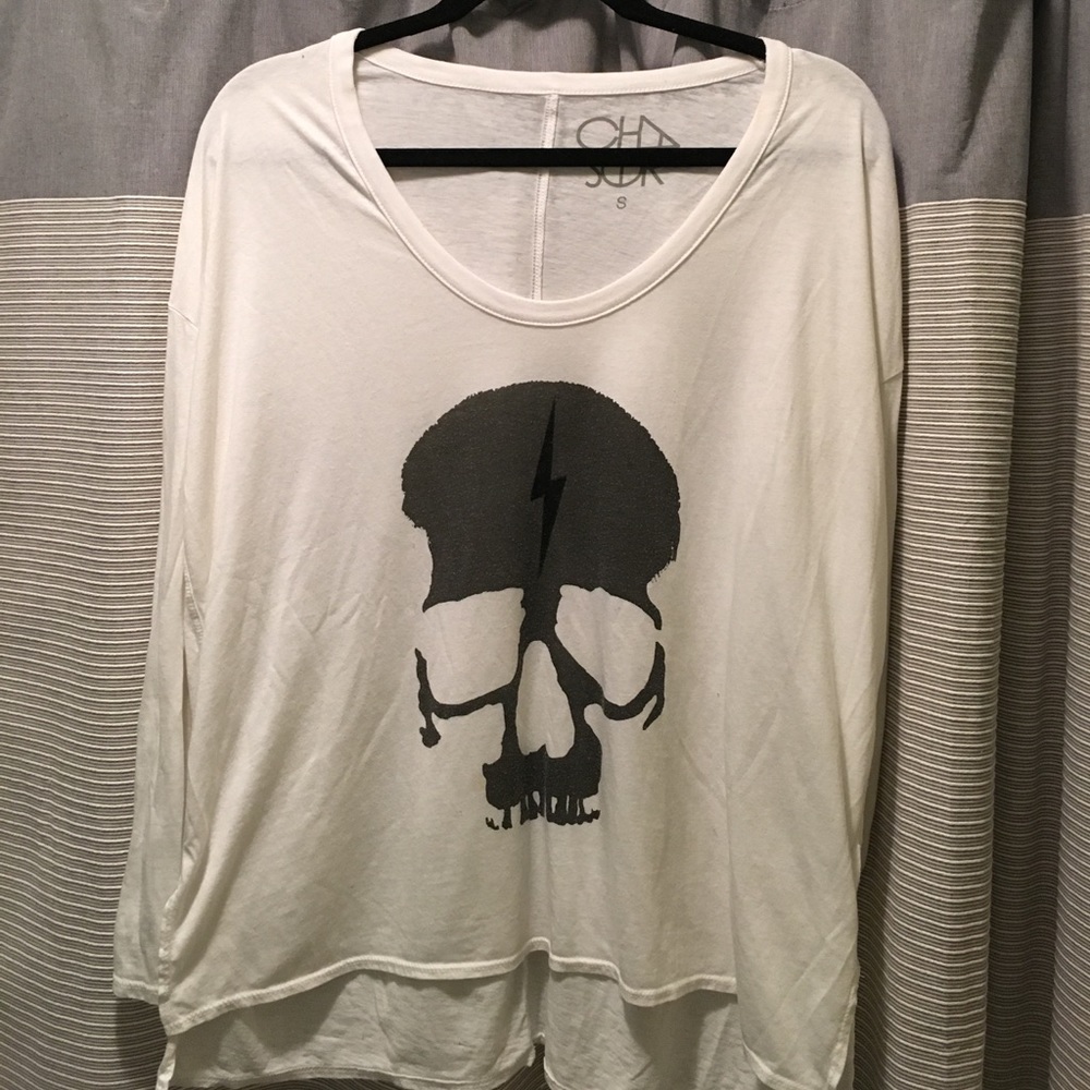 CHASER long sleeve skull shirt