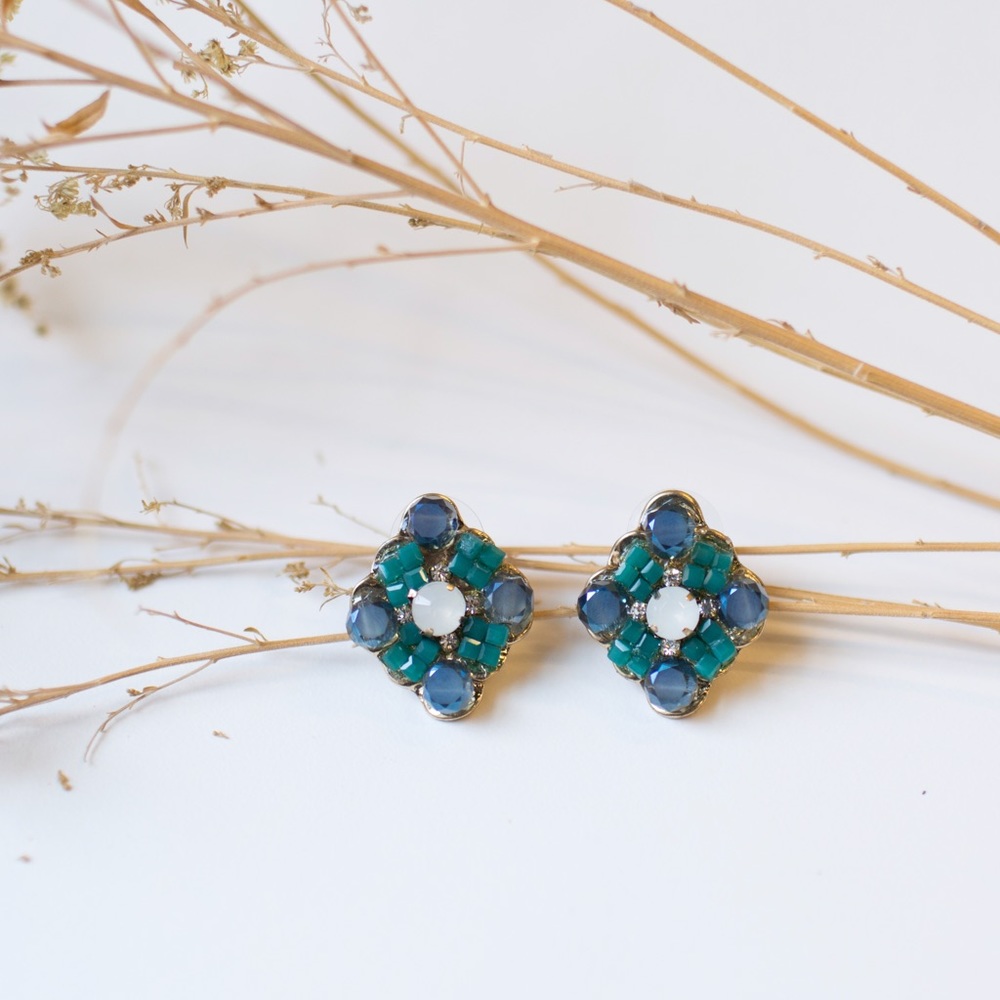 SOLD - Teal Earrings