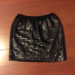 Urban Outfitters Black Sequin Skirt