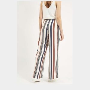 Topshop Stripped Wide-Leg Pant