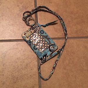Vera Bradley coin purse with lanyard