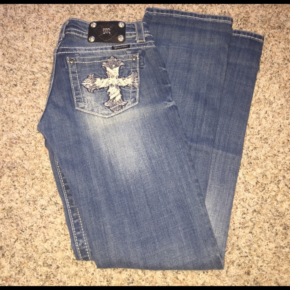 Miss Me - Distressed Bootcut Jeans - Size 26